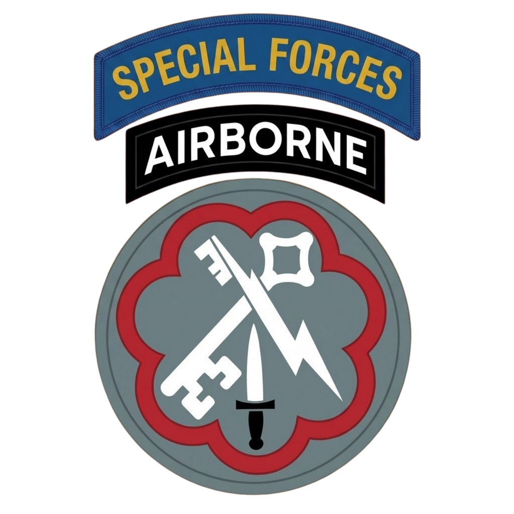 F Co. 51st Infantry (LRS) Unit Patch with SF Tab Softstyle T-Shirt