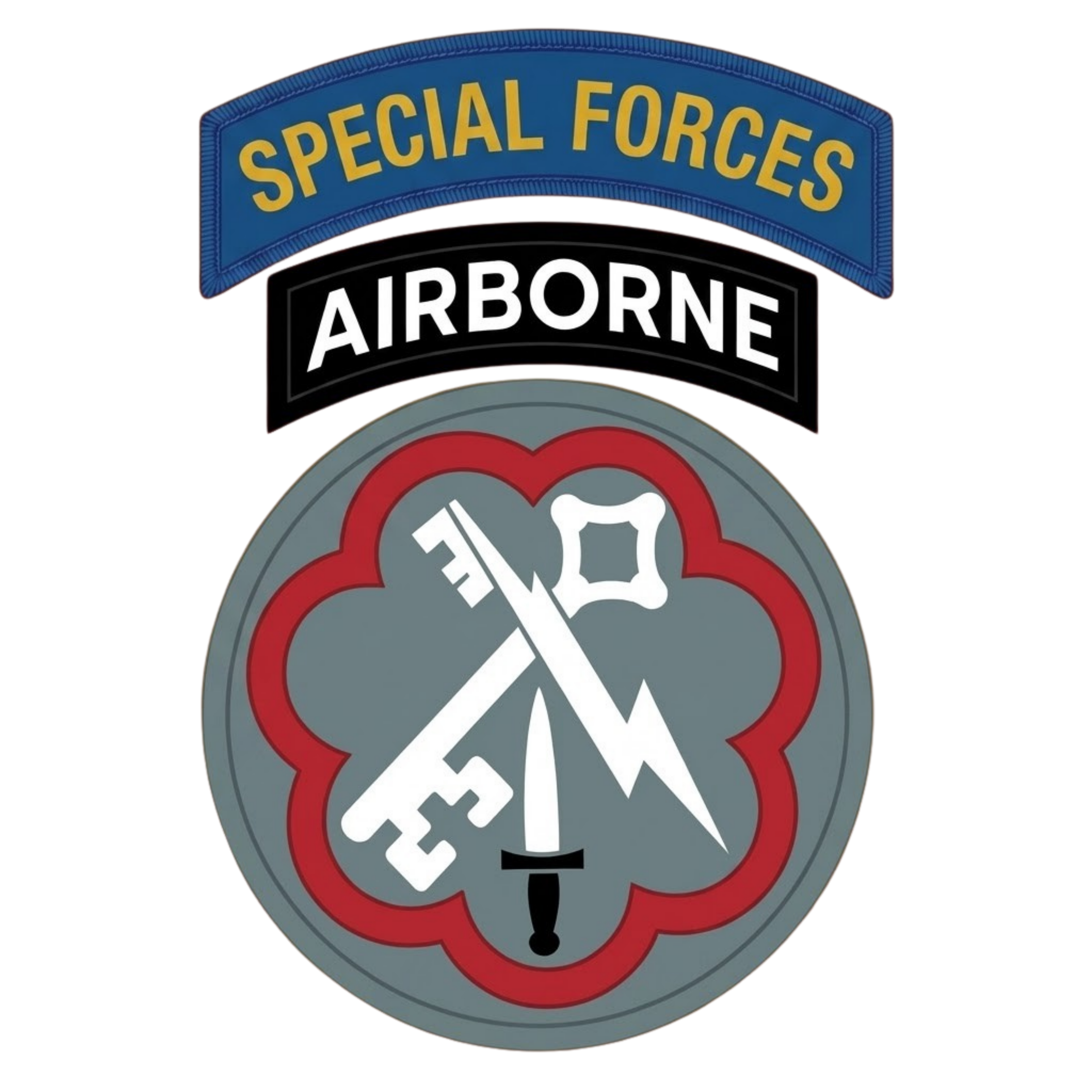 F Co. 51st Infantry (LRS) Unit Patch with SF Tab Softstyle T-Shirt