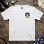 F Co. 51st Infantry (LRS) Scroll with SF Tab & Basic Wings Softstyle T-Shirt