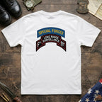 F Co. 51st Infantry (LRS) Scroll with SF Tab & Senior Wings Softstyle T-Shirt