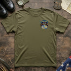 F Co. 51st Infantry (LRS) Scroll with SF Tab & Senior Wings Softstyle T-Shirt