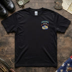 F Co. 51st Infantry (LRS) Scroll with SF Tab & Master Wings Softstyle T-Shirt