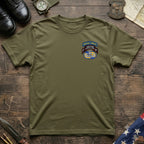 F Co. 51st Infantry (LRS) Scroll with SF Tab & Master Wings Softstyle T-Shirt