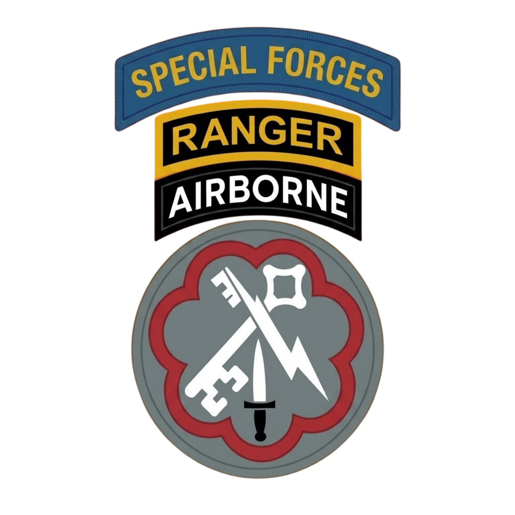 F Co. 51st Infantry (LRS) Unit Patch with SF & Ranger Tab Softstyle T-Shirt