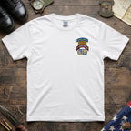 F Co. 51st Infantry (LRS) Scroll with SF & Ranger Tab & Senior Wings Softstyle T-Shirt