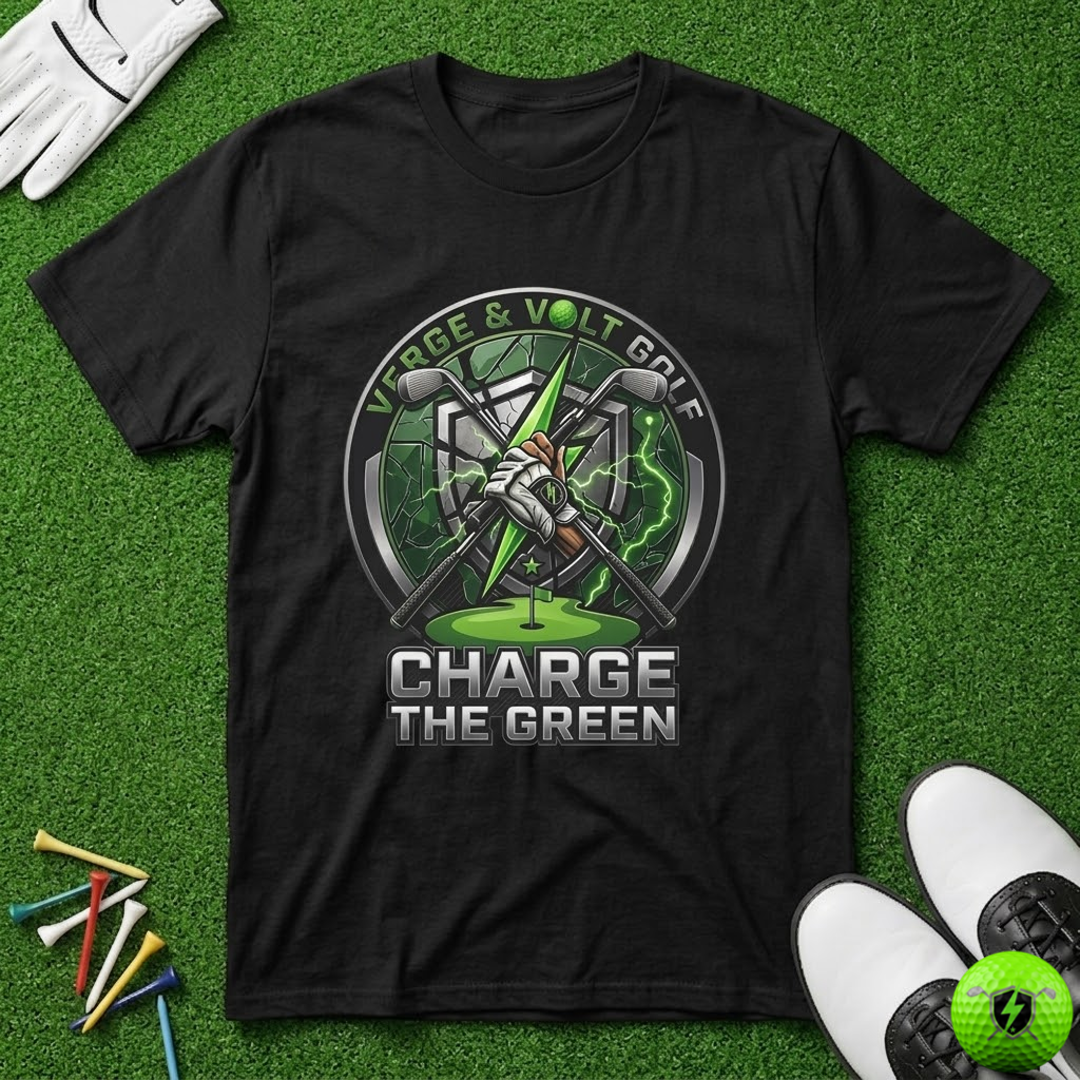 Charge the Green Bolt Grasp T-Shirt