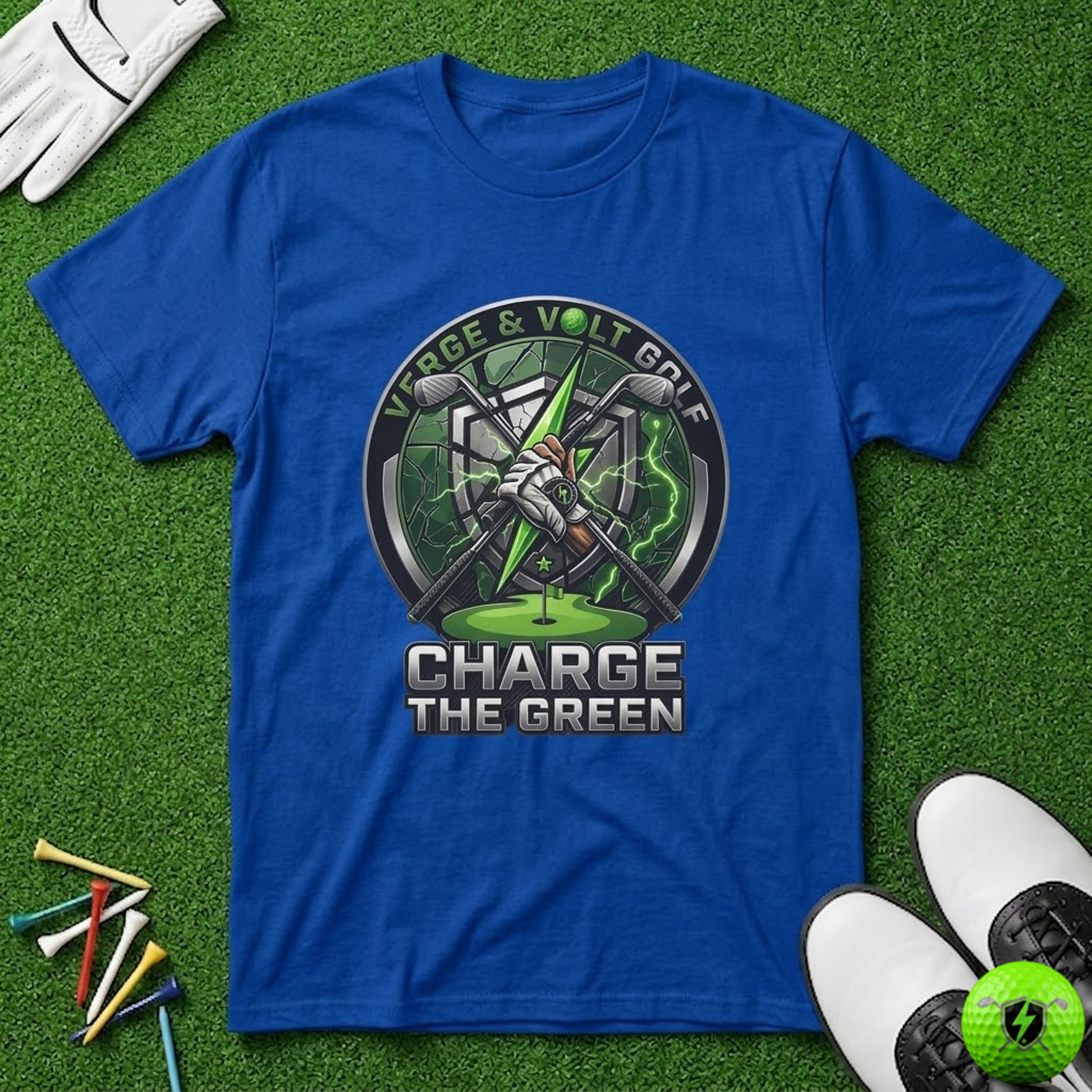 Charge the Green Bolt Grasp T-Shirt