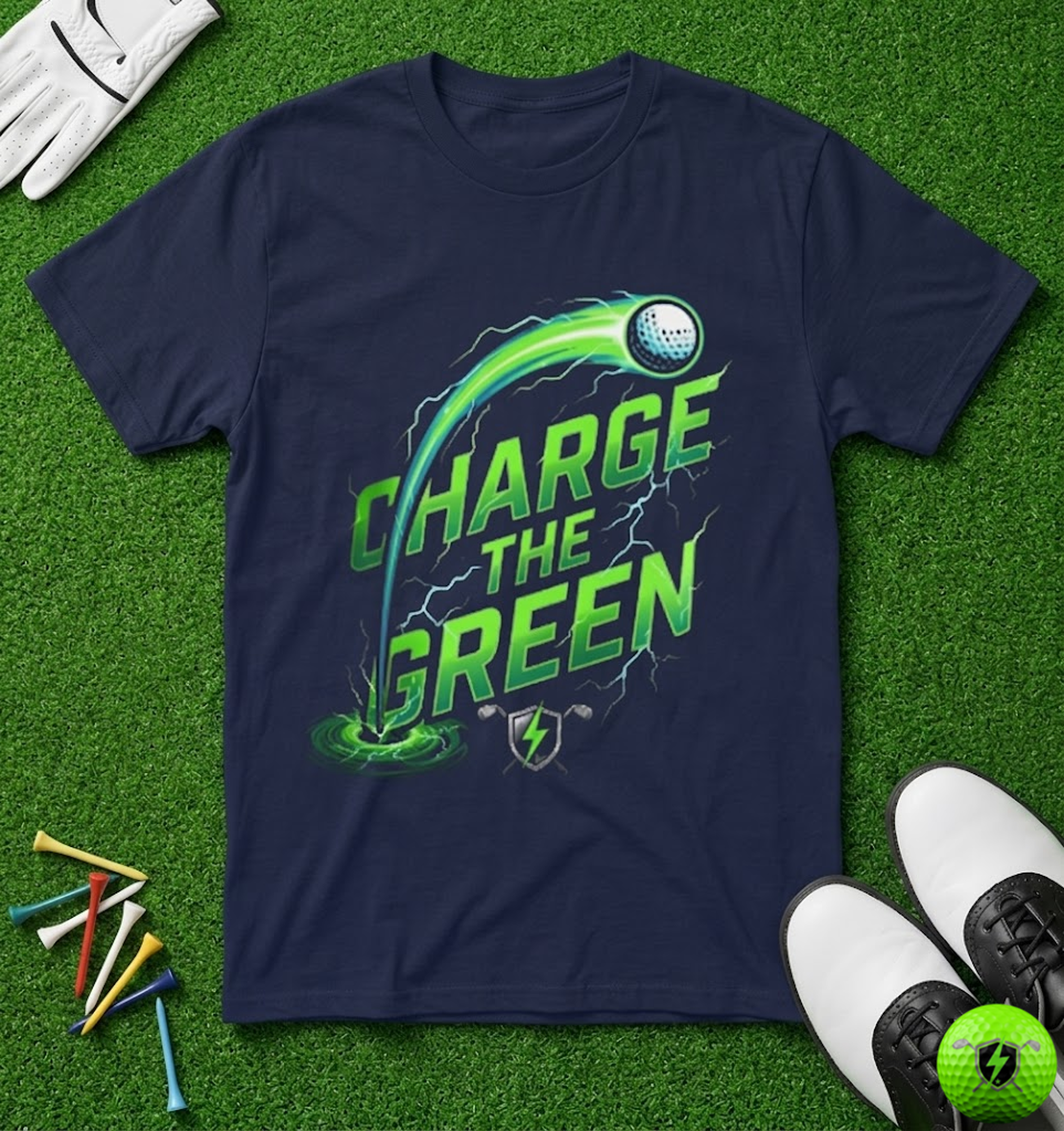 Charge the Green Electric Flight T-Shirt