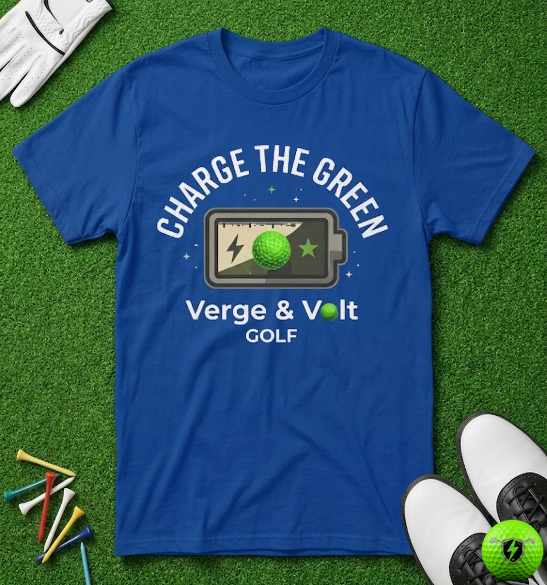 Charge the Green Full Battery T-Shirt