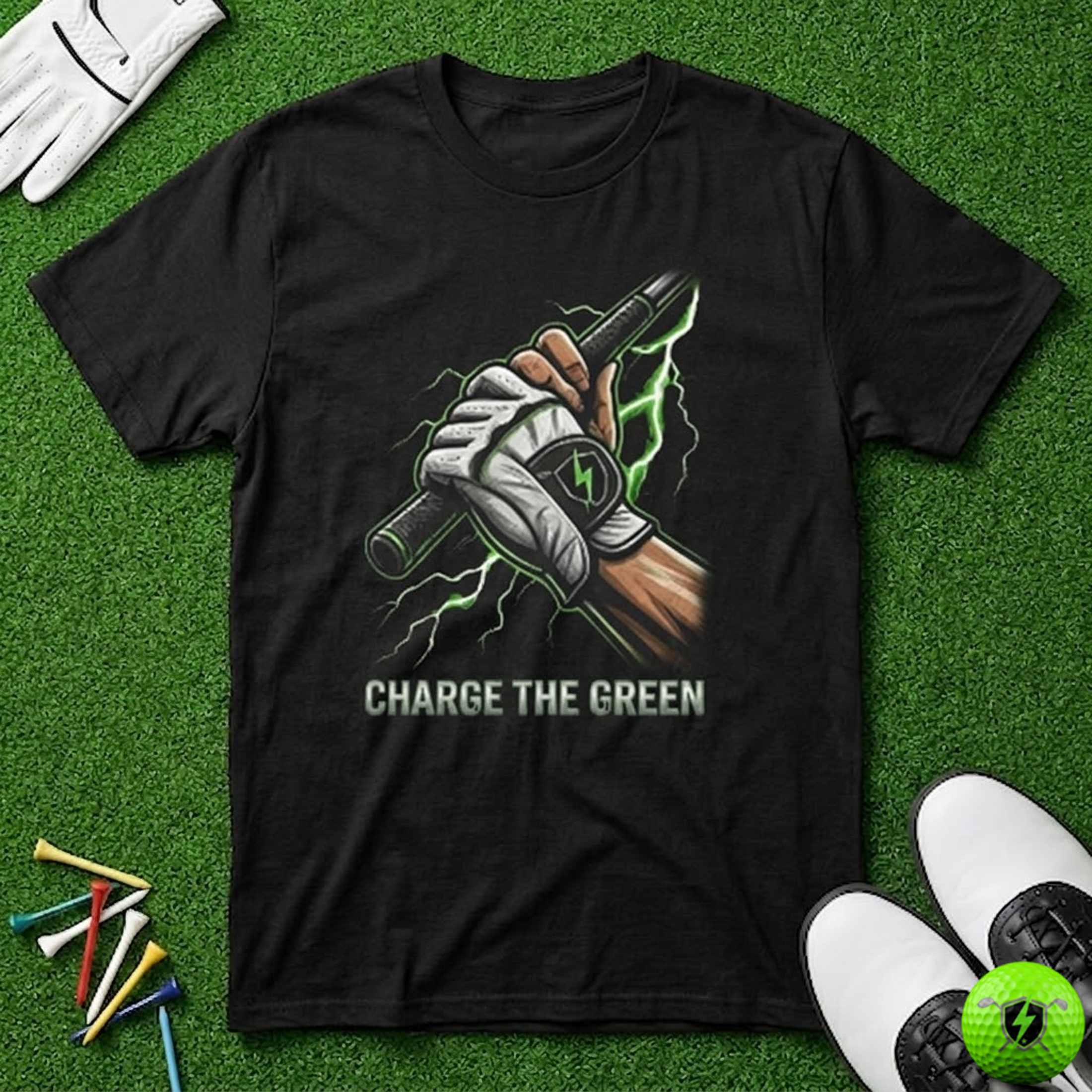 Charge the Green Live Grip Wire T-Shirt