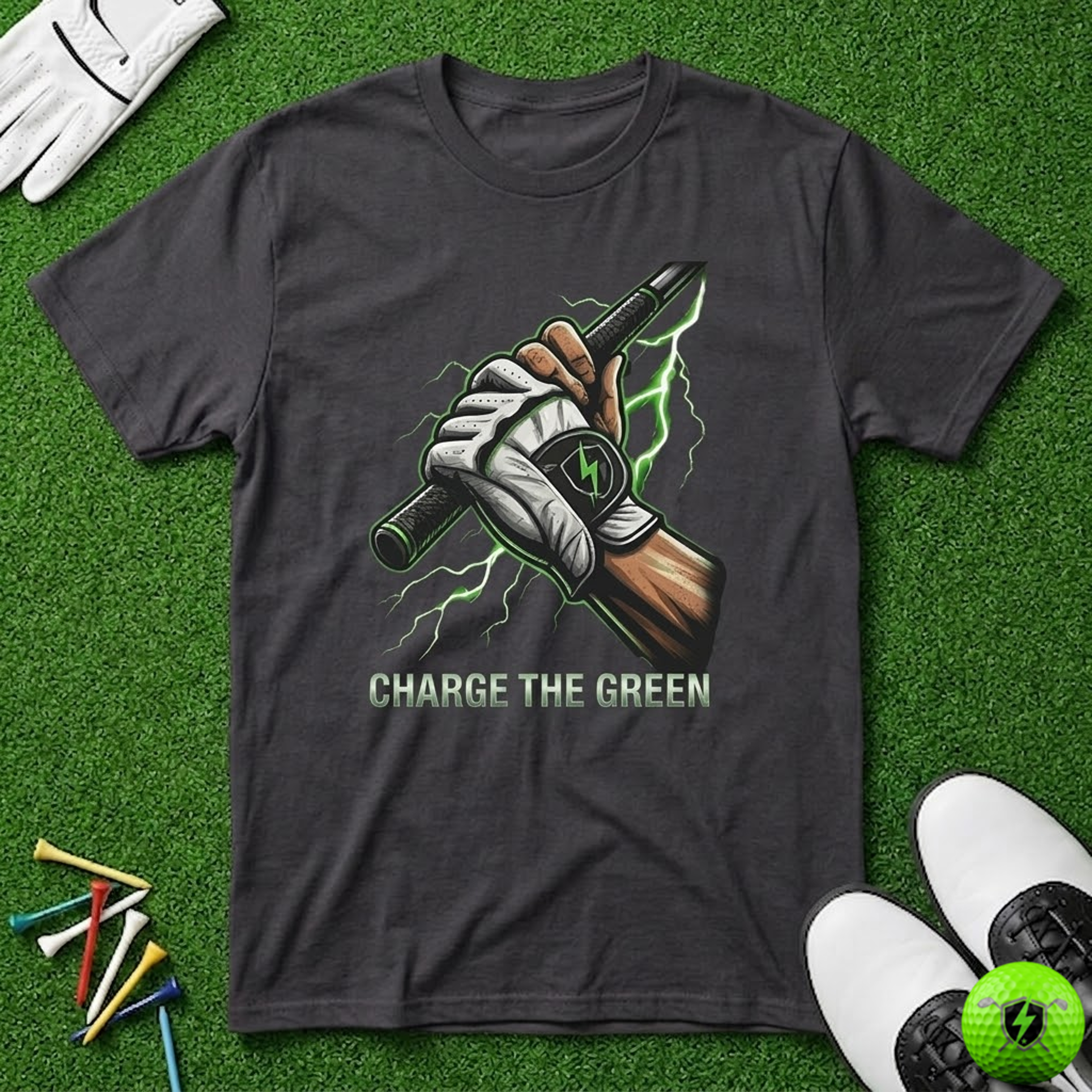 Charge the Green Live Grip Wire T-Shirt