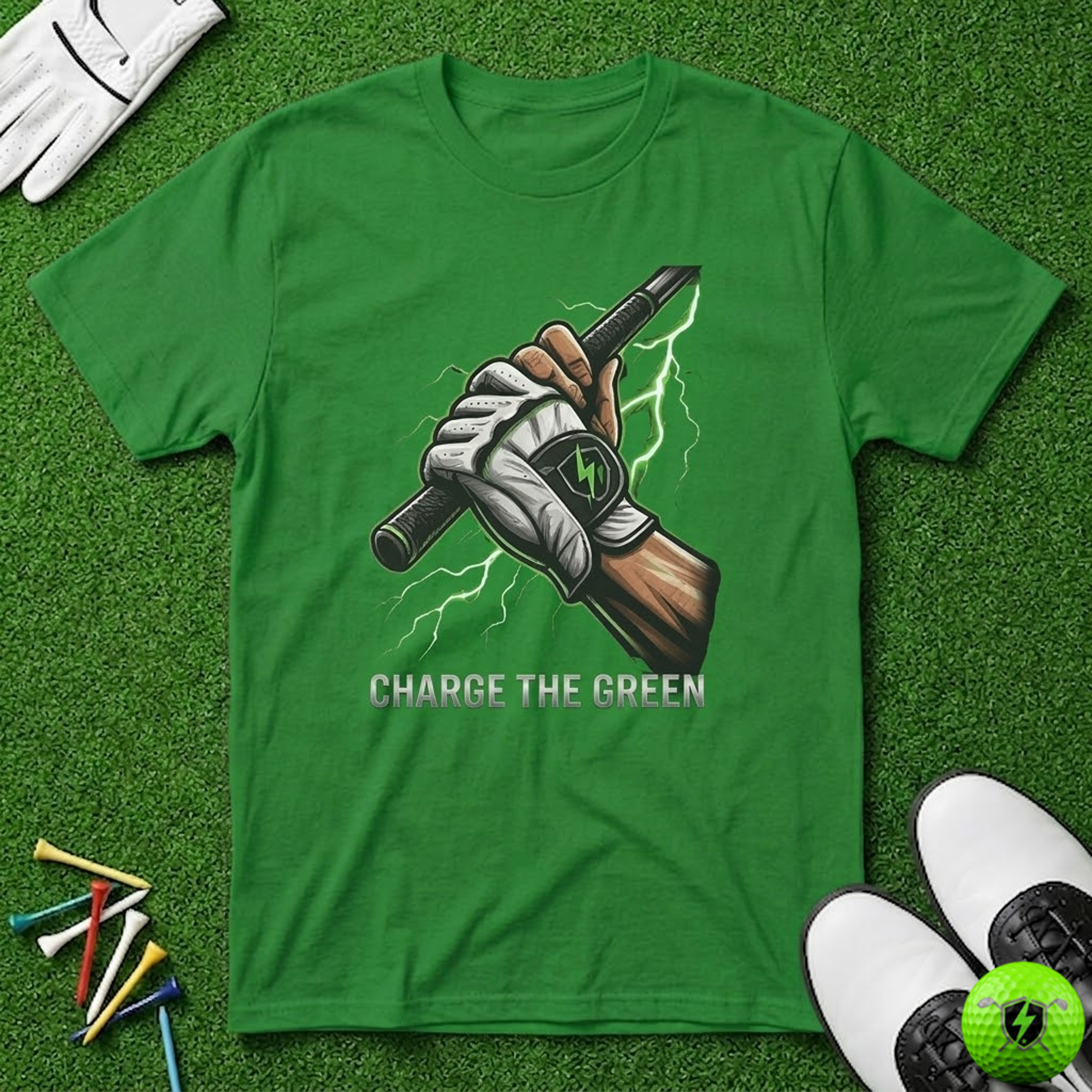 Charge the Green Live Grip Wire T-Shirt
