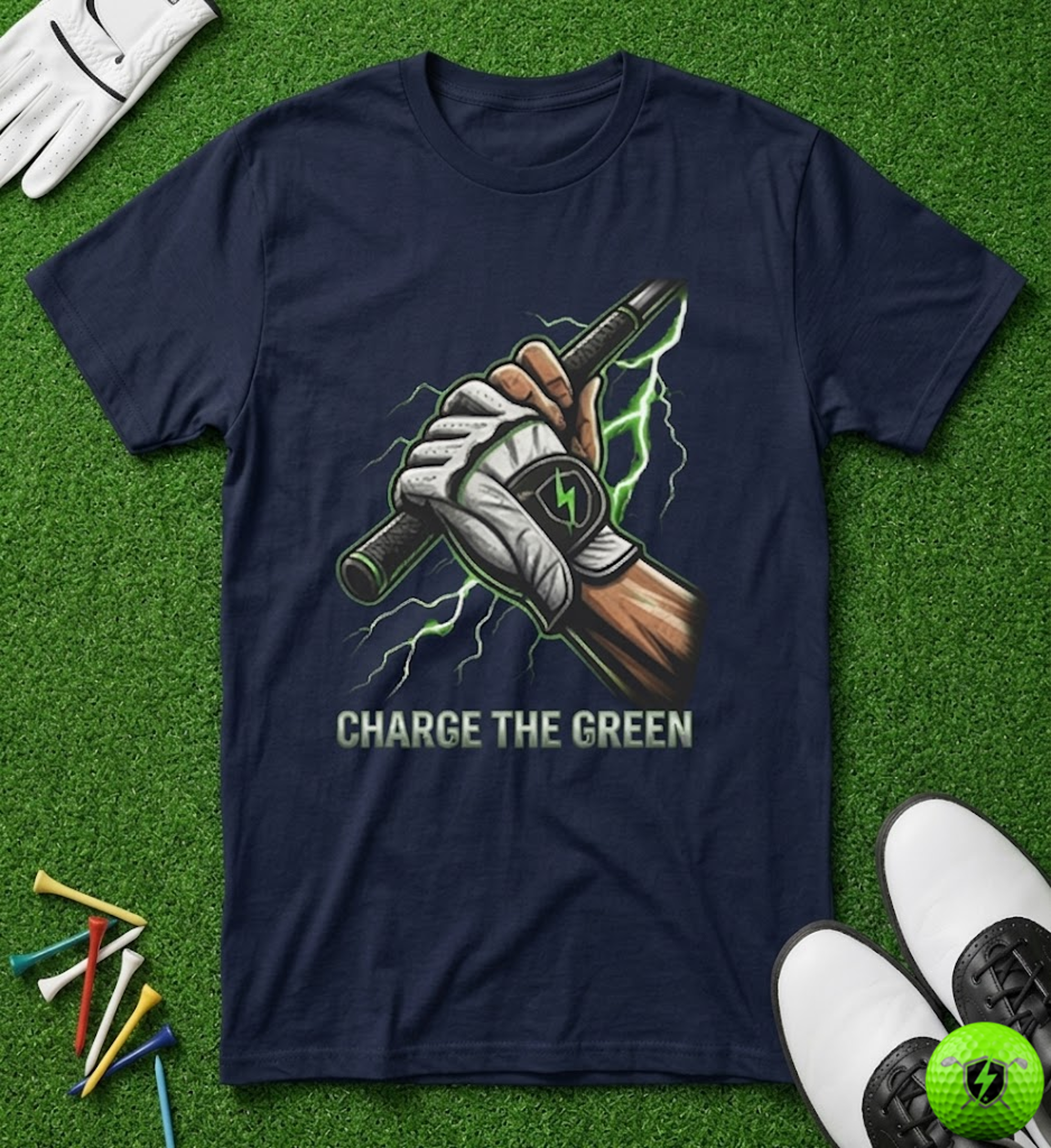 Charge the Green Live Grip Wire T-Shirt
