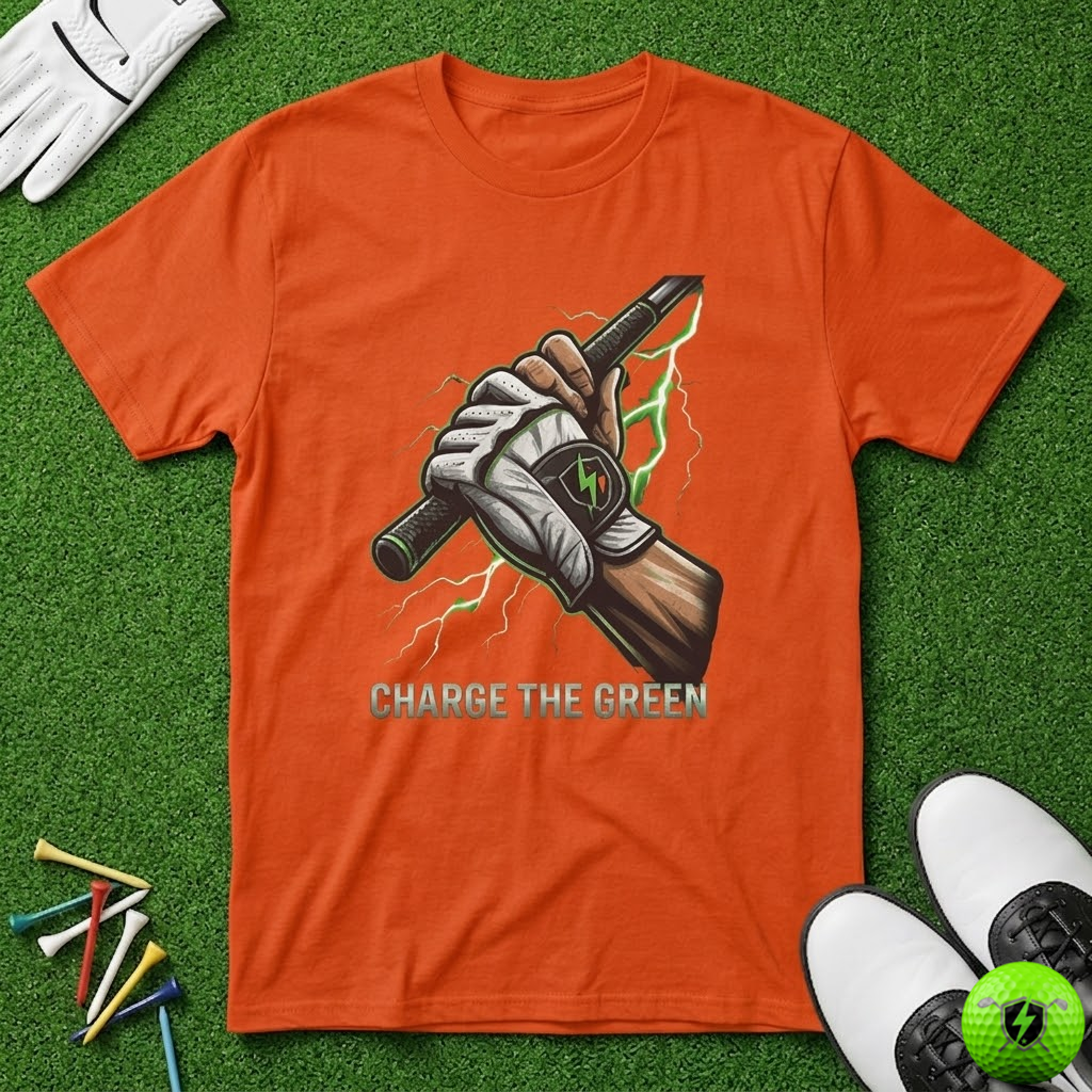 Charge the Green Live Grip Wire T-Shirt