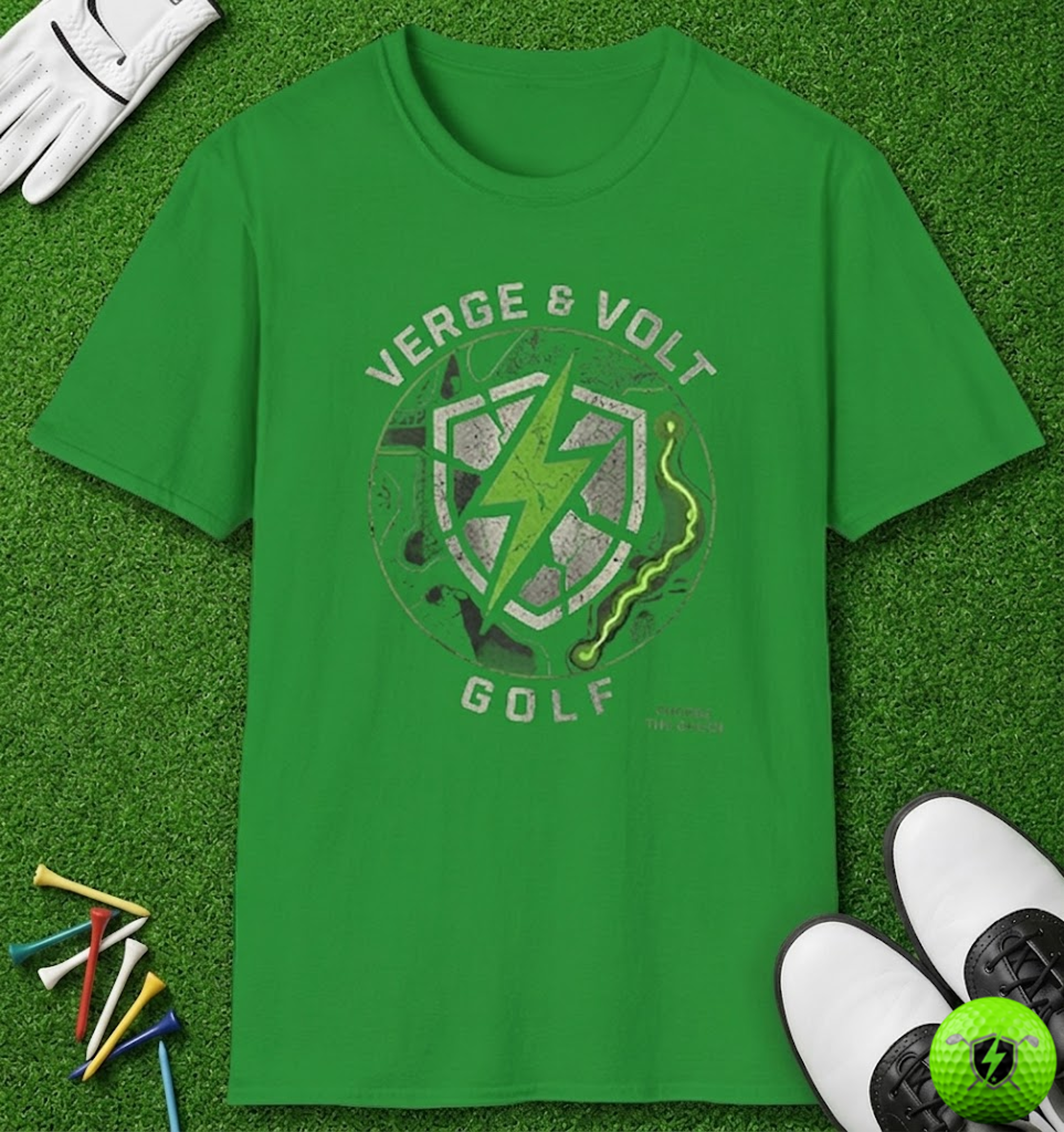 Charge the Green Tactical Crest T-Shirt