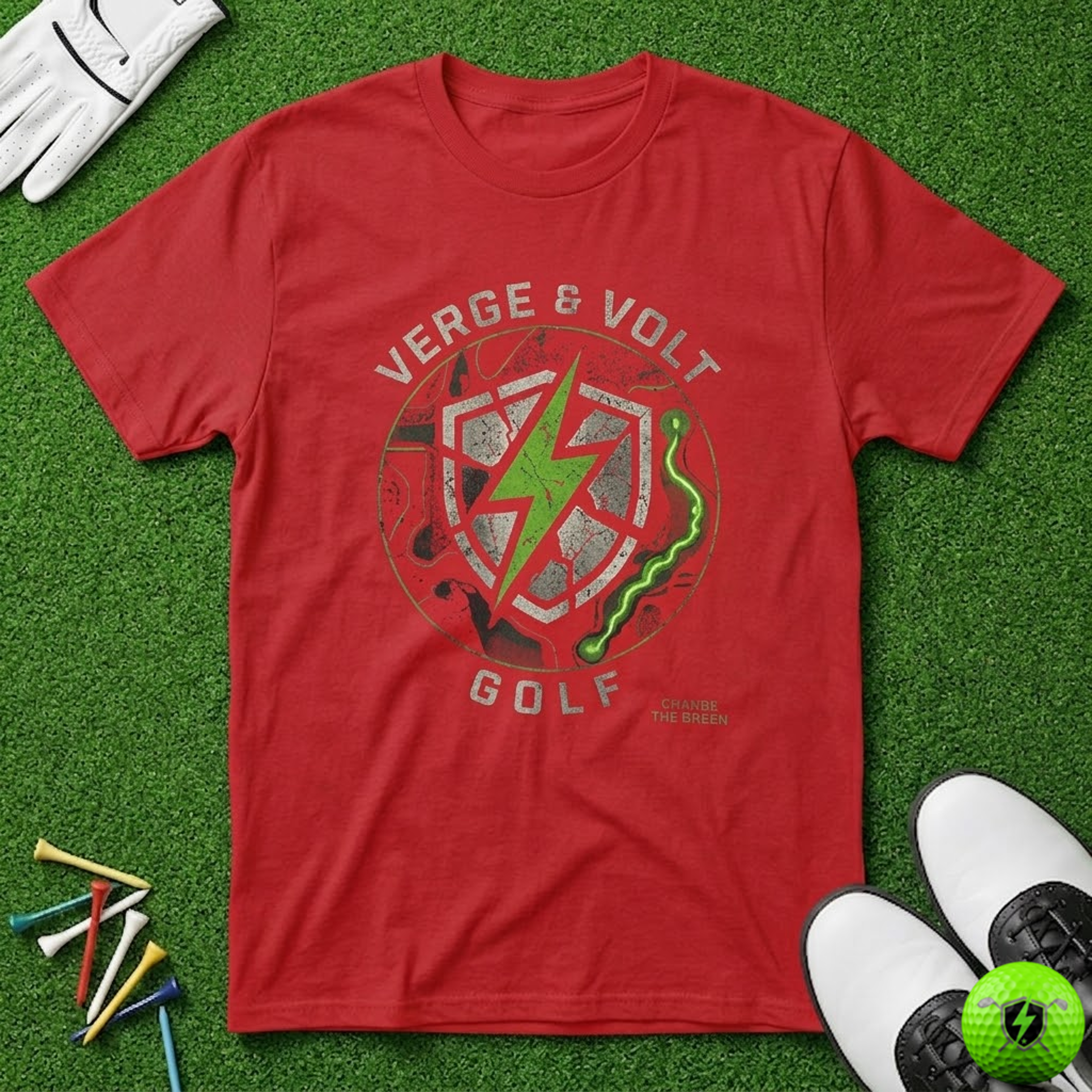 Charge the Green Tactical Crest T-Shirt