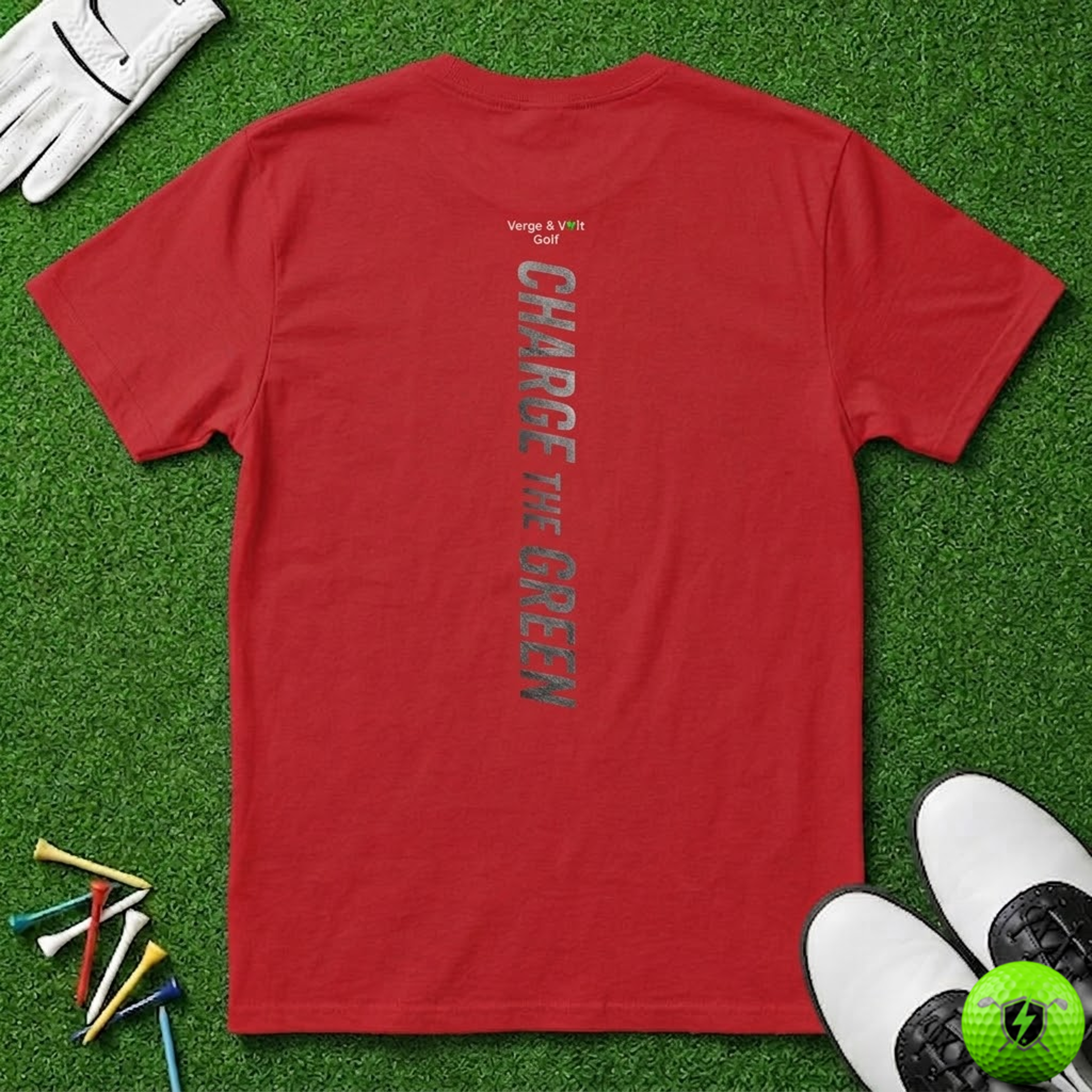 Charge the Green Vertical T-Shirt