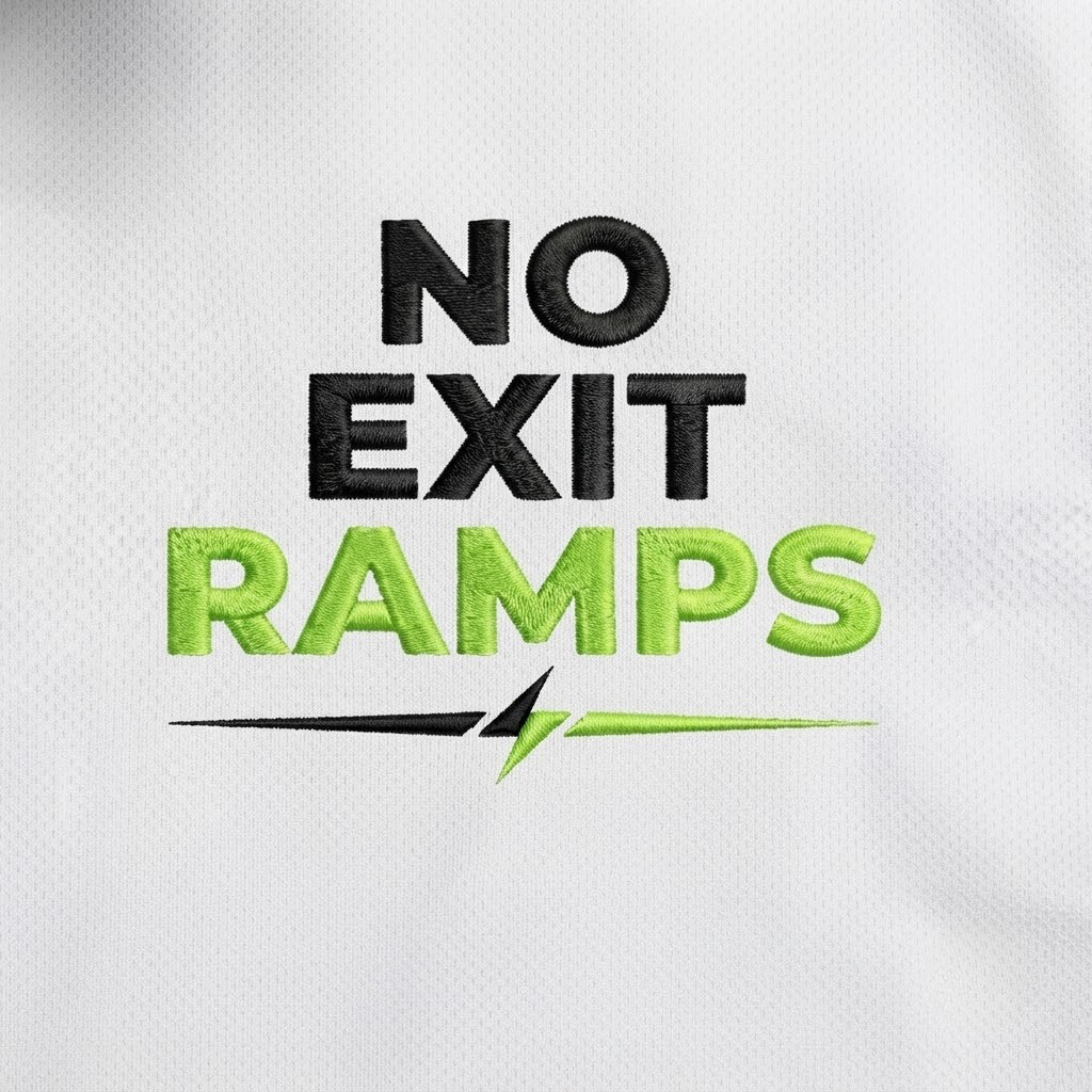 'No Exit Ramps' Embroidered Performance Golf Polo (Sport-Tech Unisex)