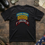 F Co. 51st Infantry (LRS) Scroll with SF & Ranger Tab & Basic Wings Softstyle T-Shirt