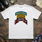 F Co. 51st Infantry (LRS) Scroll with SF & Ranger Tab & Basic Wings Softstyle T-Shirt