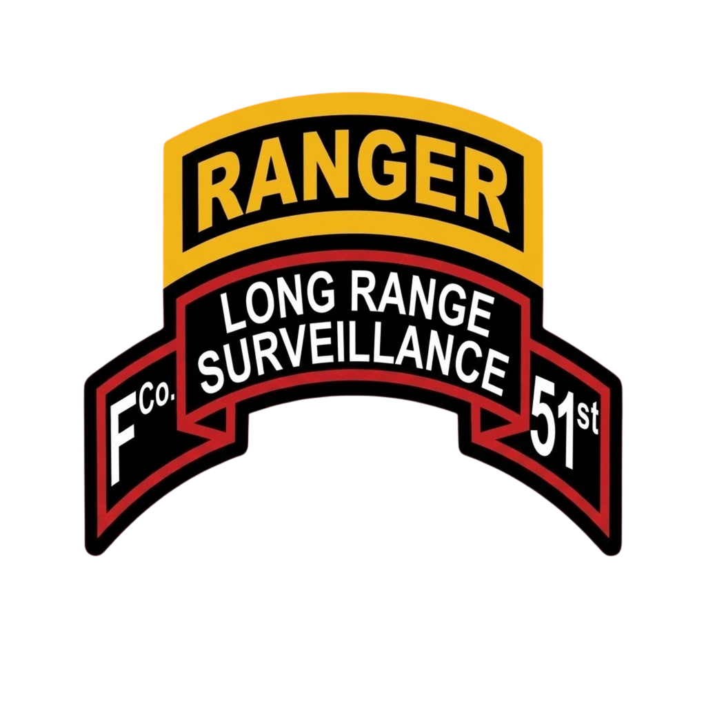 F Co. 51st Infantry (LRS) Unit Patch with Ranger Tab Softstyle T-Shirt