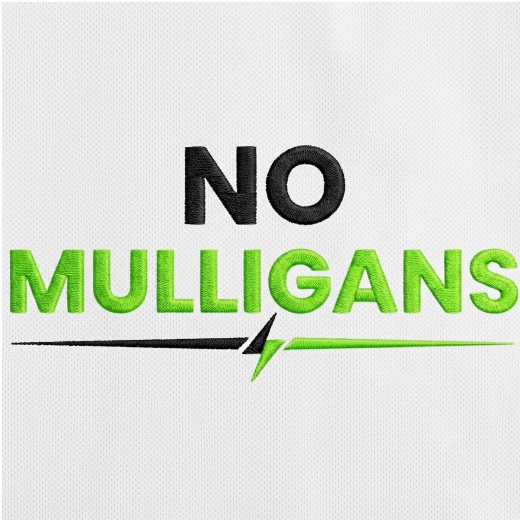 No Mulligans Embroidered Polo Shirt