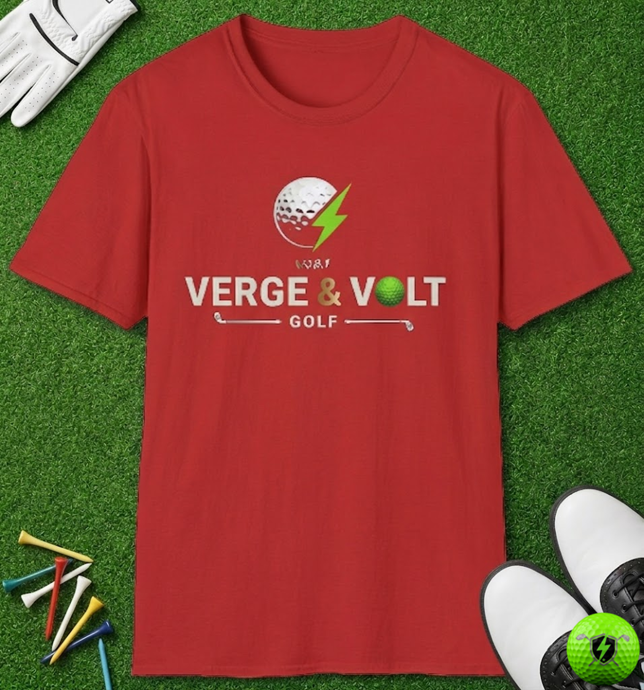 Charge the Green V & V Golf Clubs T-Shirt