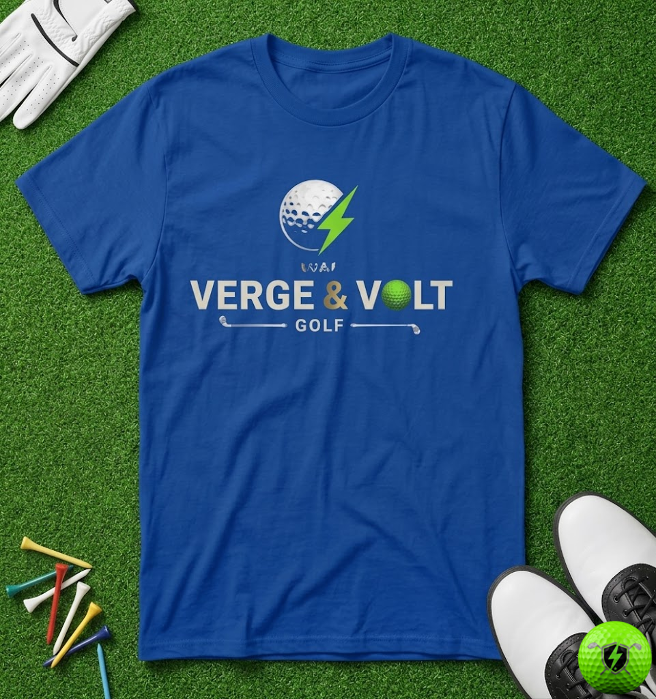 Charge the Green V & V Golf Clubs T-Shirt