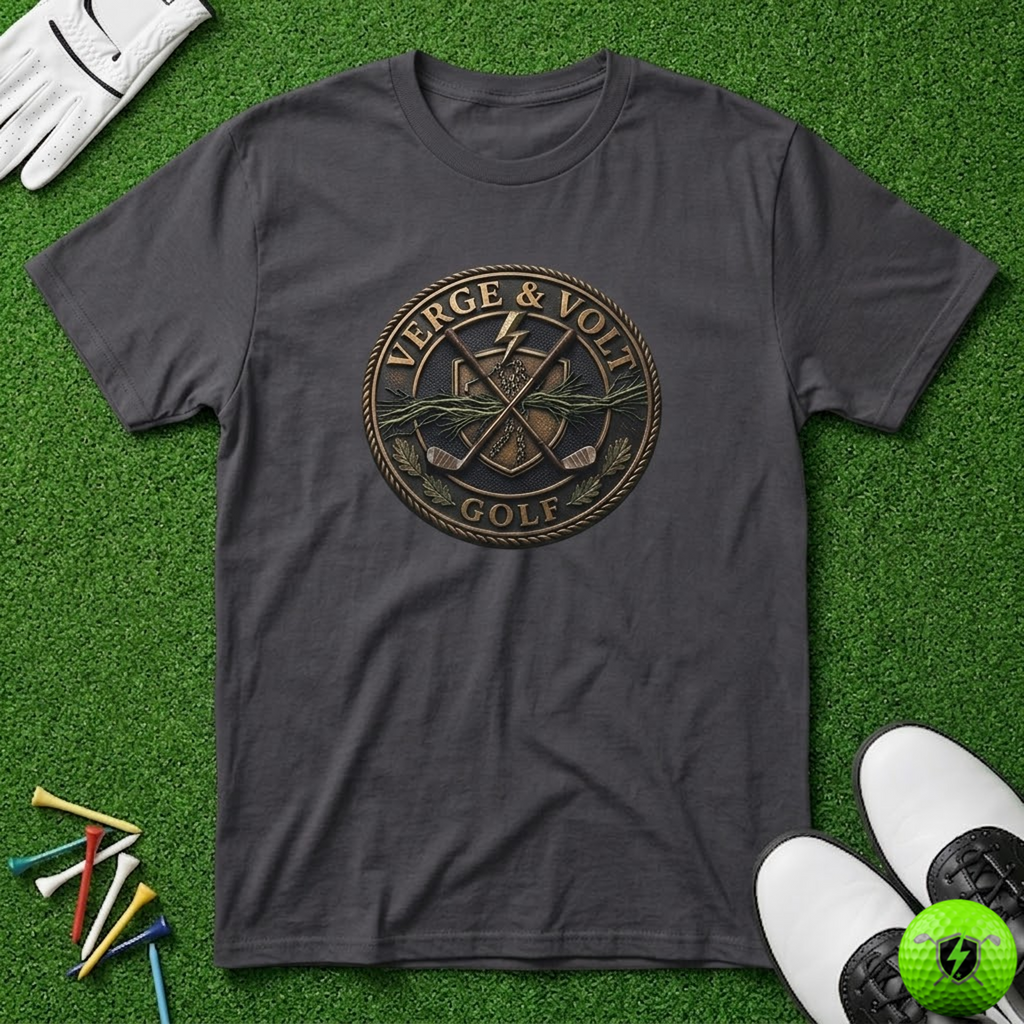 Verge & Volt Golf Bronze Disc T-Shirt