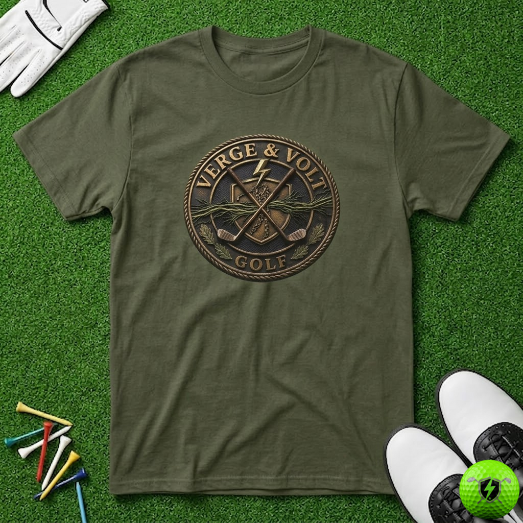 Verge & Volt Golf Bronze Disc T-Shirt