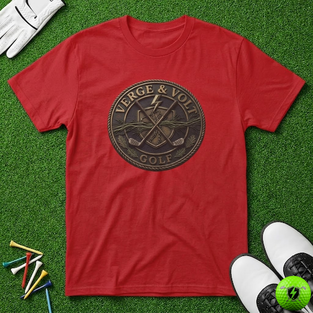Verge & Volt Golf Bronze Disc T-Shirt