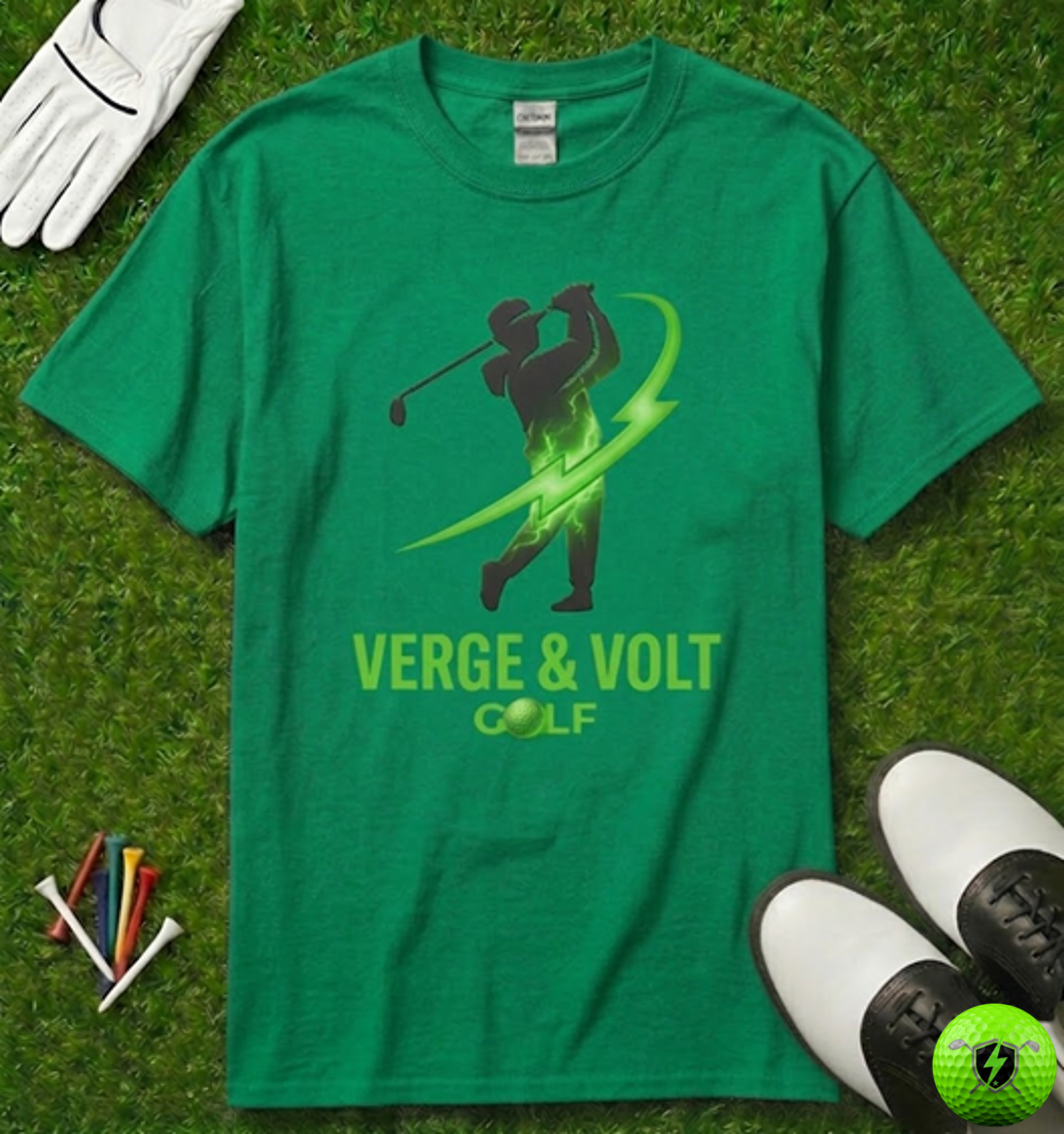 Verge & Volt Golf Swing T-Shirt