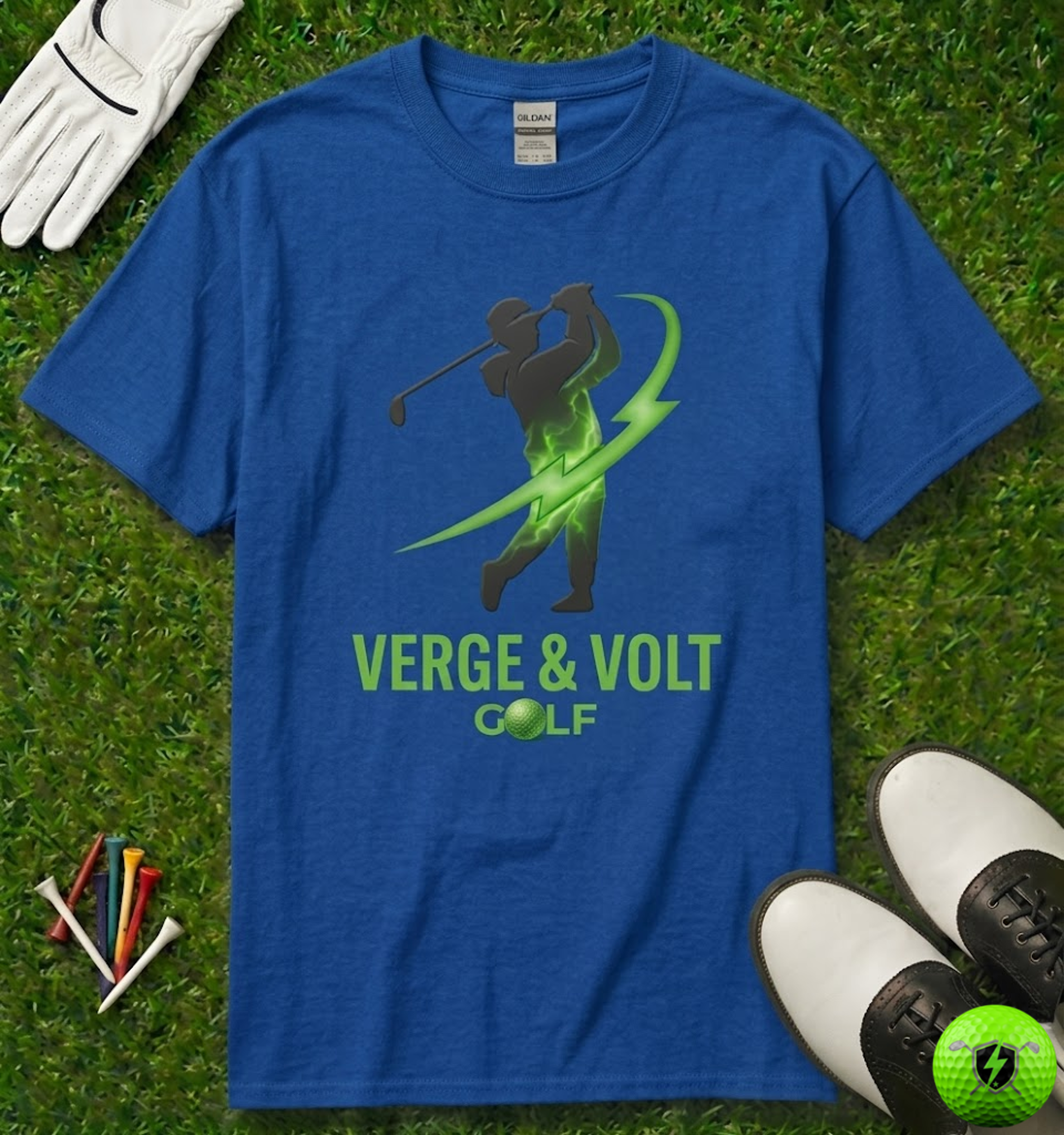 Verge & Volt Golf Swing T-Shirt