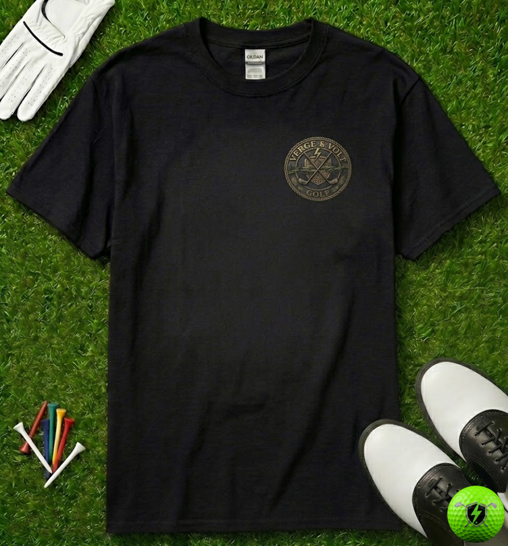 Verge & Volt Golf Small Bronze Disc T-Shirt