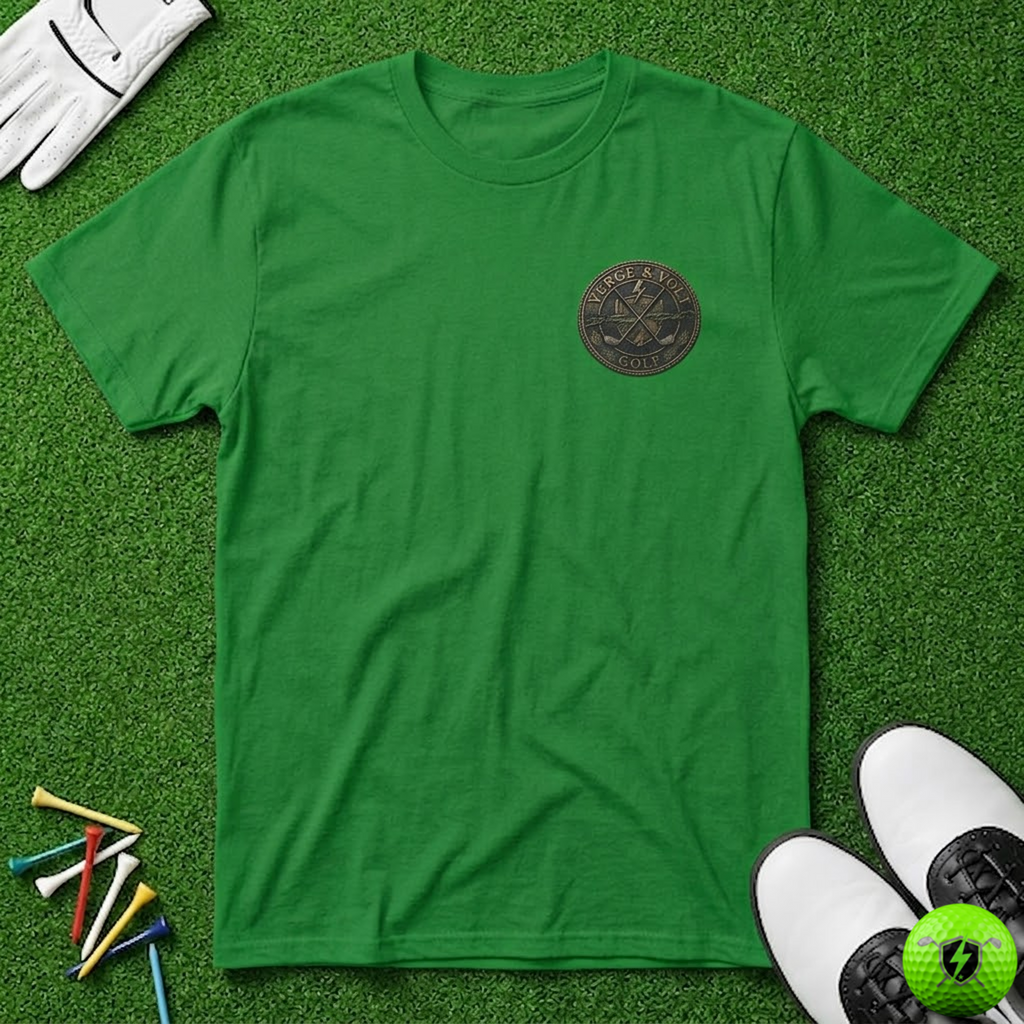 Verge & Volt Golf Small Bronze Disc T-Shirt