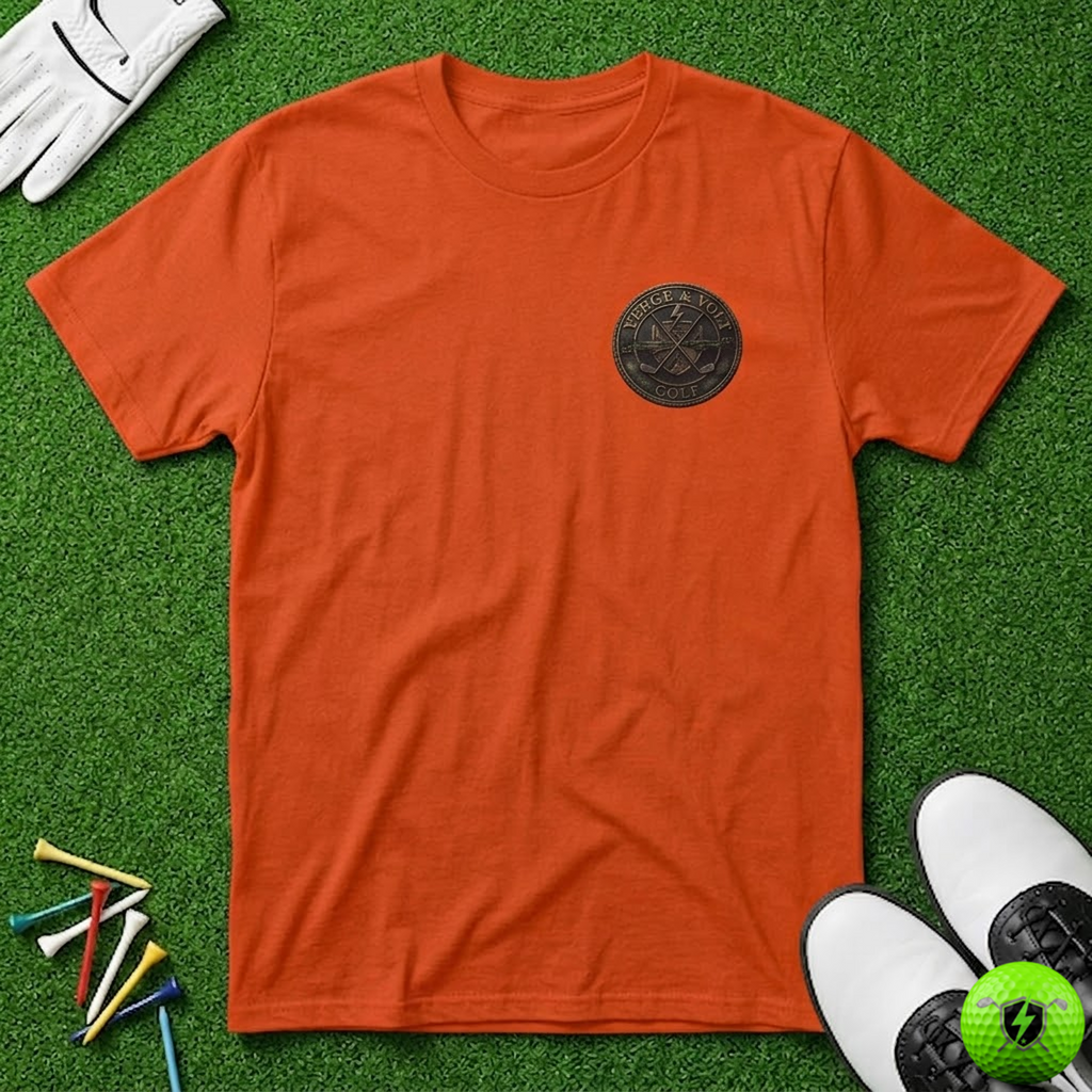 Verge & Volt Golf Small Bronze Disc T-Shirt